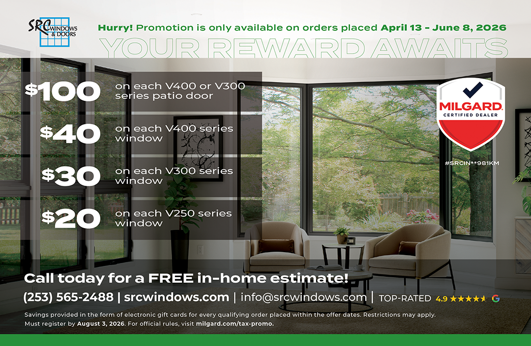 Call today for a FREE in-home estimate with SRC Windows | 253-565-2488